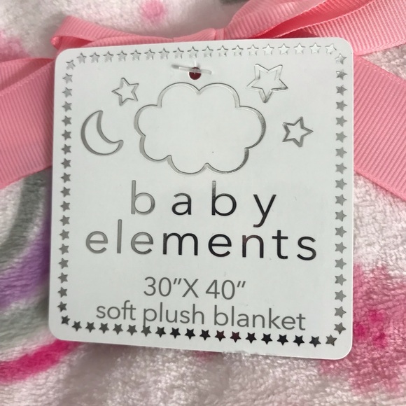 NWT baby elements 30"X 40" soft plush blanket - Picture 2 of 5